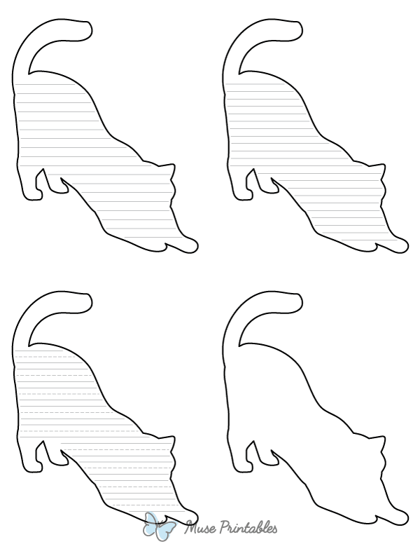 Stretching Cat-Shaped Writing Templates