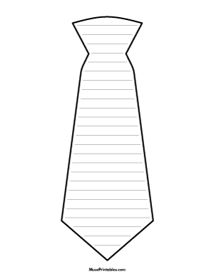 Tie-Shaped Writing Templates