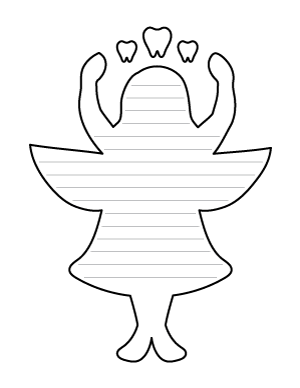 Tooth Fairy Shaped Writing Templates
