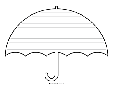 Umbrella-Shaped Writing Templates