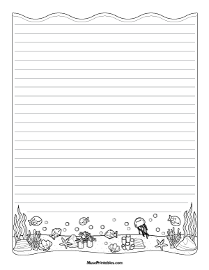 Under the Sea Writing Templates