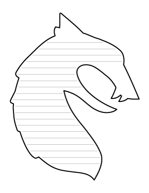 Viking Dragon Head-Shaped Writing Templates