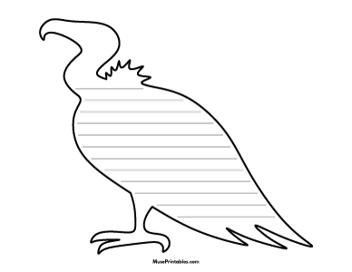 Vulture-Shaped Writing Templates