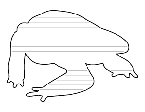 Walking Toad-Shaped Writing Templates