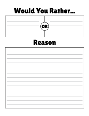 Would You Rather Writing Templates